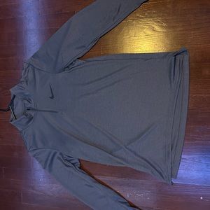 nike grey lightweight pull over